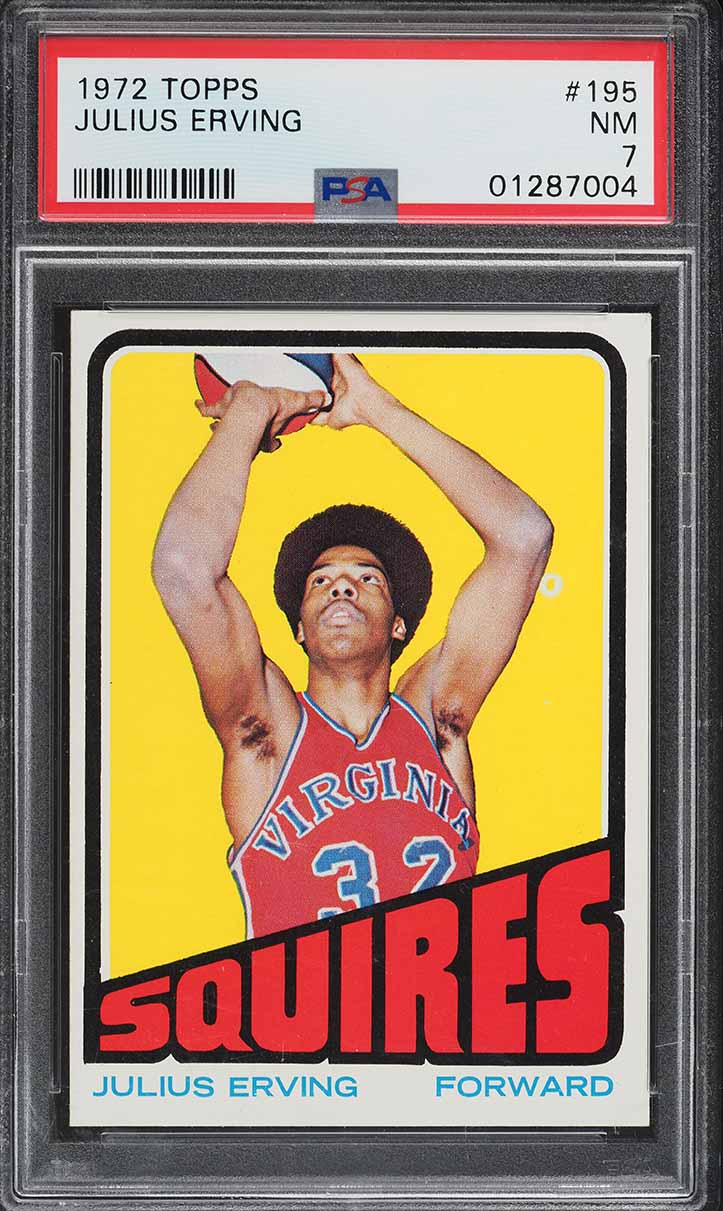 1977 Topps Basketball Julius Erving #100 PSA 6 EXMT on Fanatics