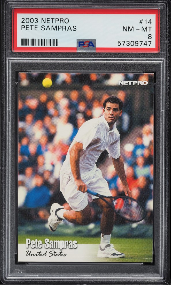 2003 Netpro Tennis Pete Sampras #14 PSA 8 NM-MT