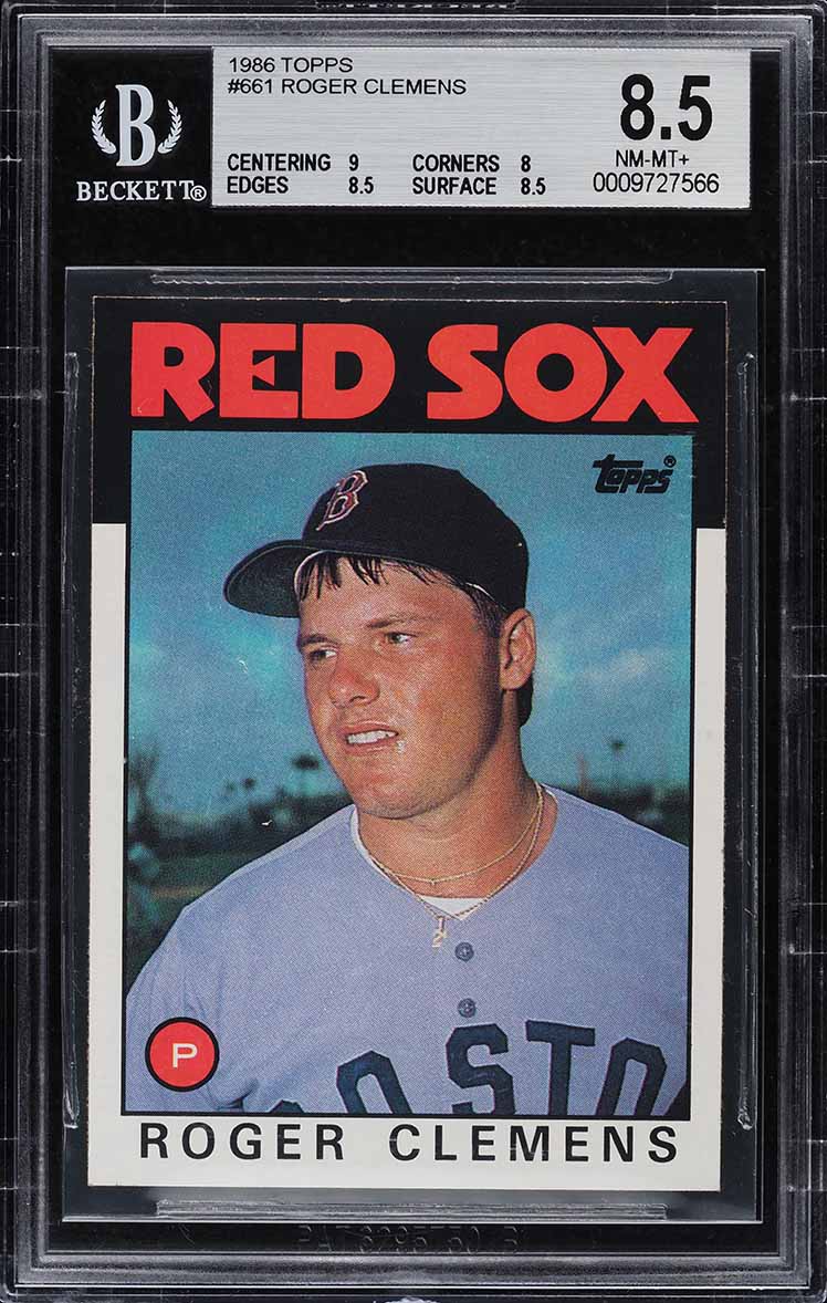 1986 Topps Roger Clemens #661 BGS 8.5 NM-MT+