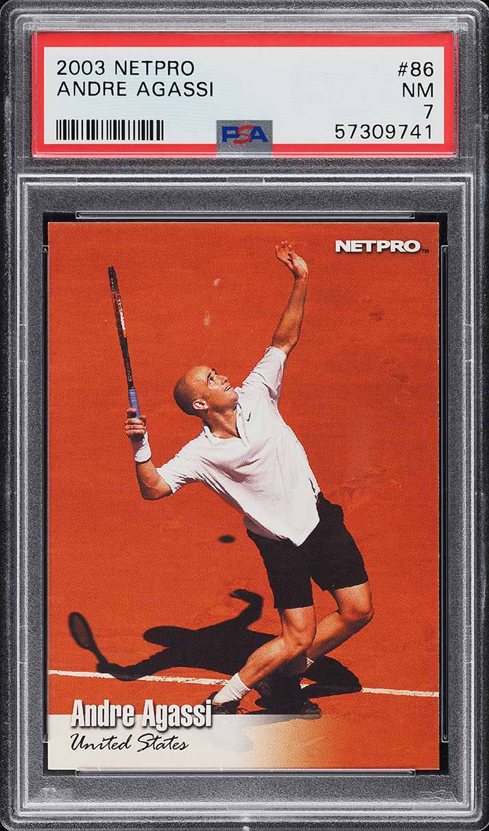 2003 Netpro Tennis Andre Agassi #86 PSA 7 NRMT