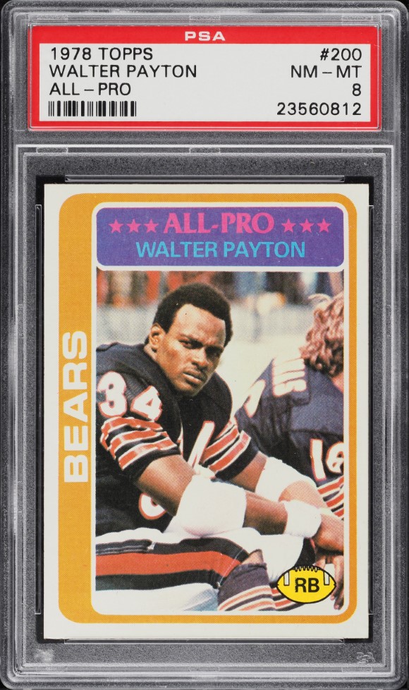 1978 Topps Football Walter Payton ALL-PRO #200 PSA 8 NM-MT