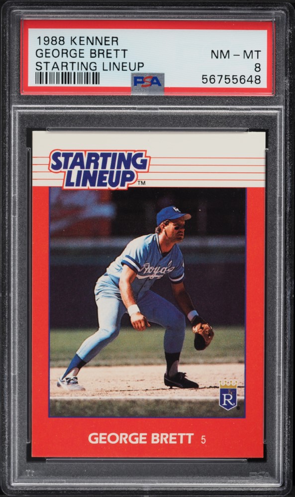 1988 Kenner Starting Lineup George Brett PSA 8 NM-MT