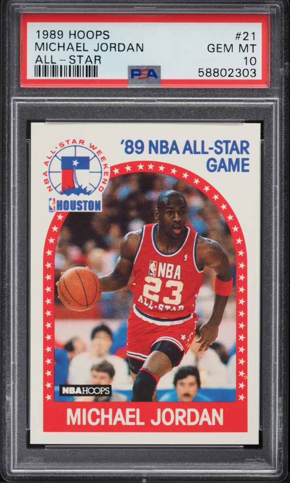 1989 Hoops Michael Jordan ALL-STAR #21 PSA 10 GEM MINT