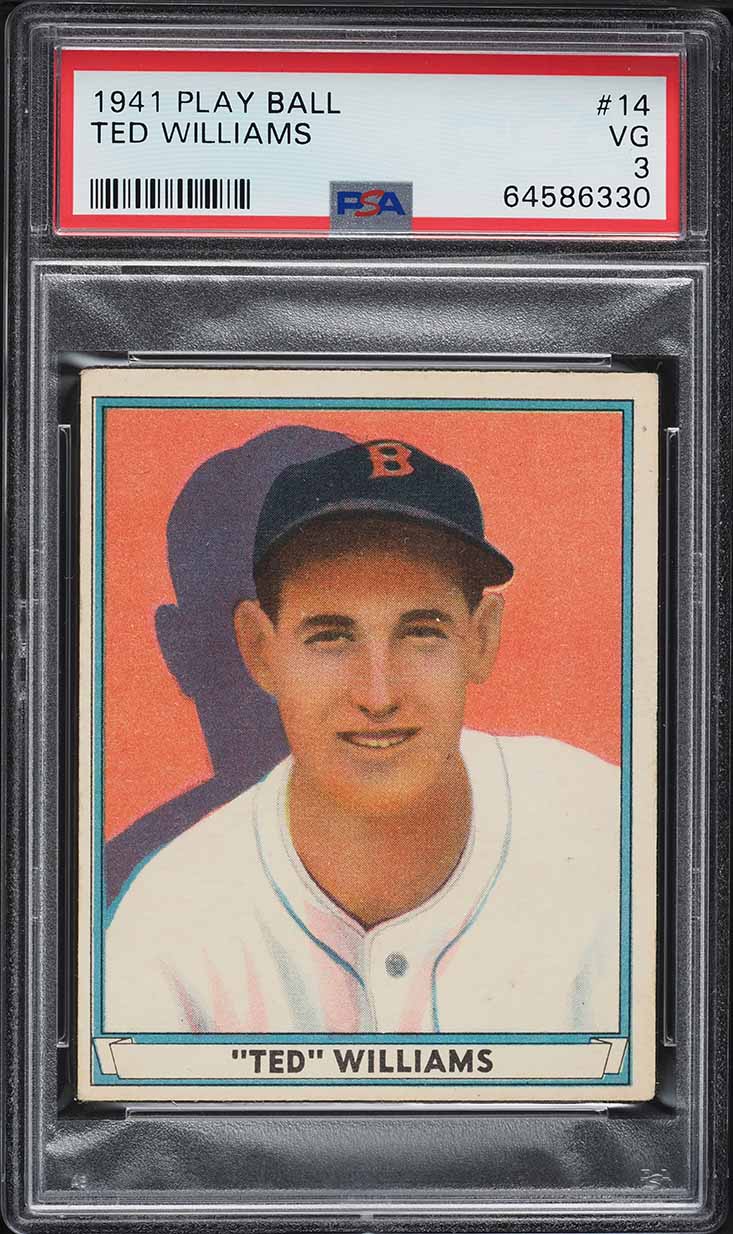 1941 Play Ball Ted Williams #14 PSA 3 VG