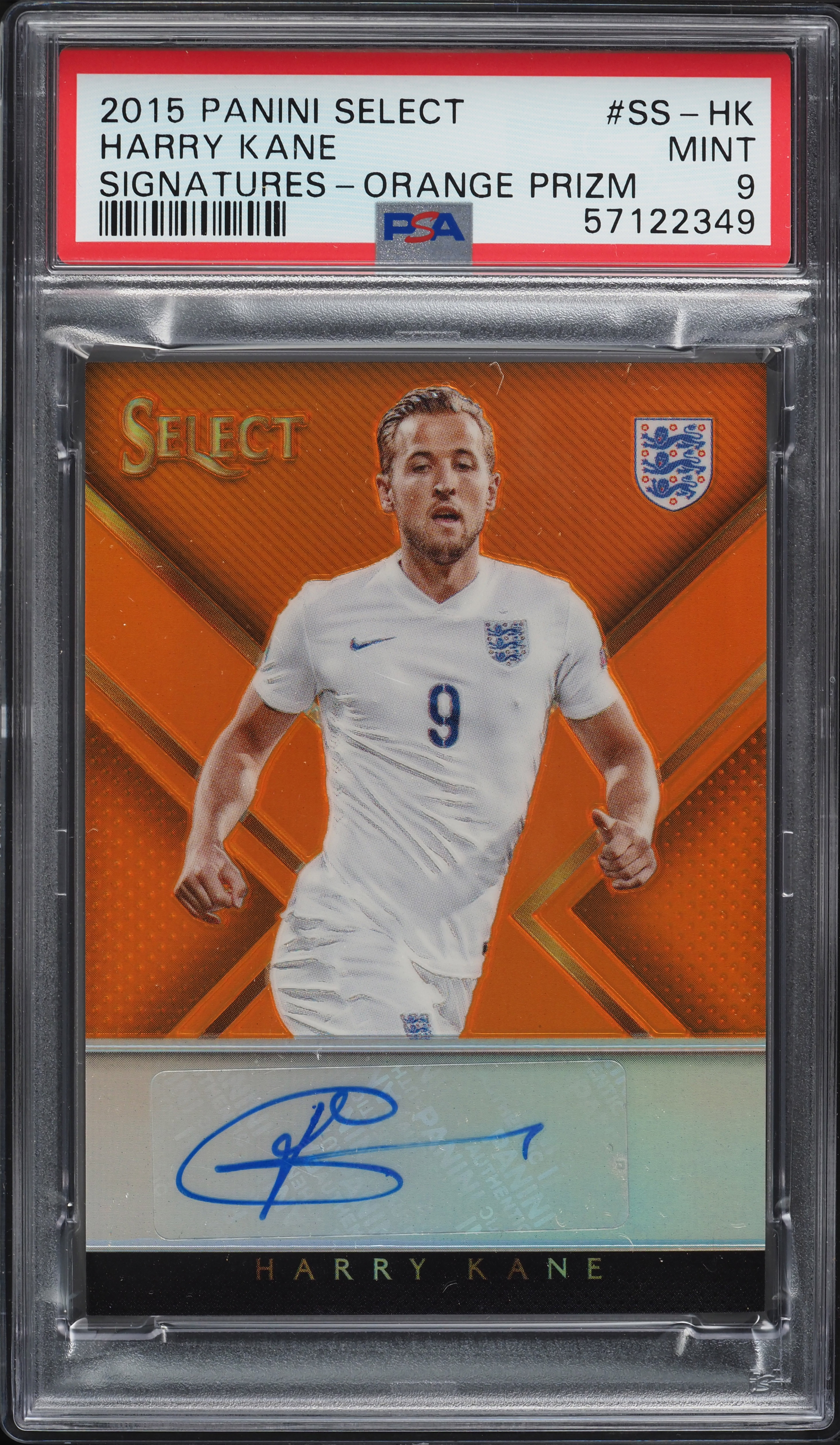 2015 Select Signatures Orange Prizm Harry Kane AUTO /149 #SS-HK