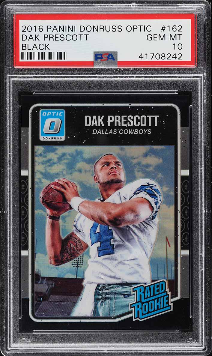 2016 Donruss Optic Black Dak Prescott ROOKIE /25 #162 PSA 10 GEM MINT