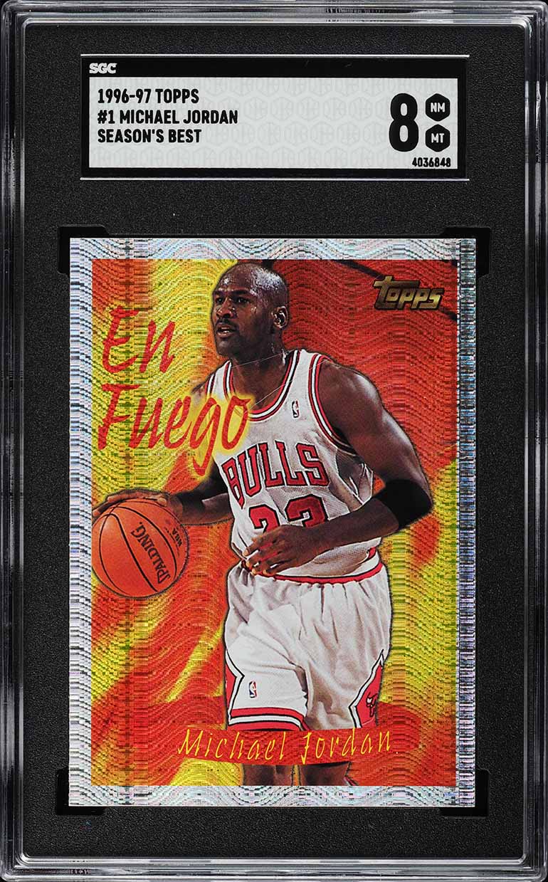 1996 Topps Season's Best Michael Jordan #1 SGC 8 NM-MT