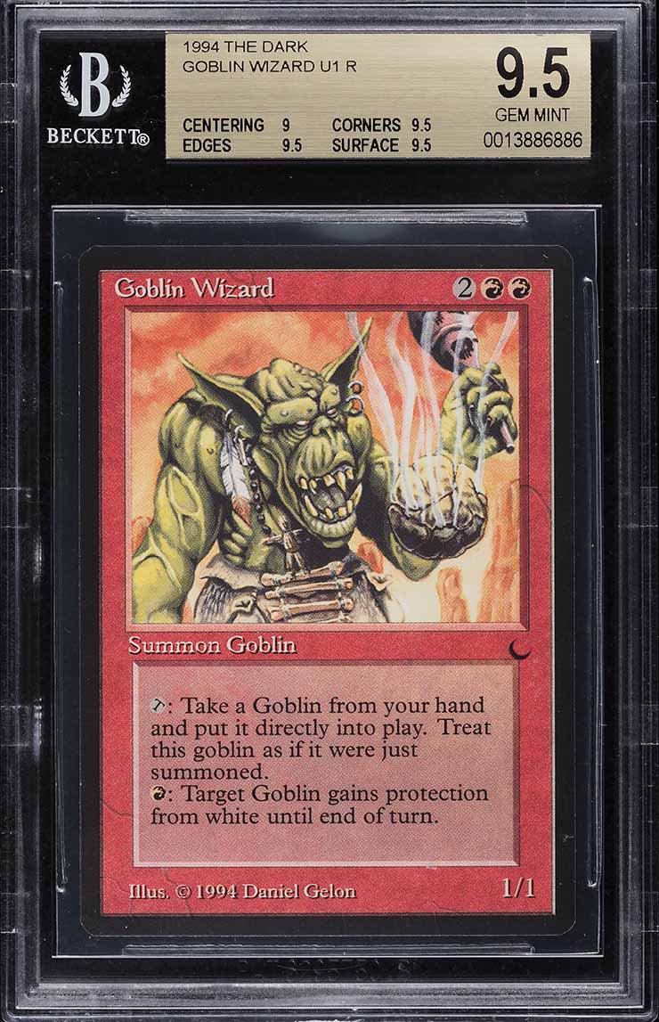 1994 Magic The Gathering MTG Revised Edition Goblin King CGC 10