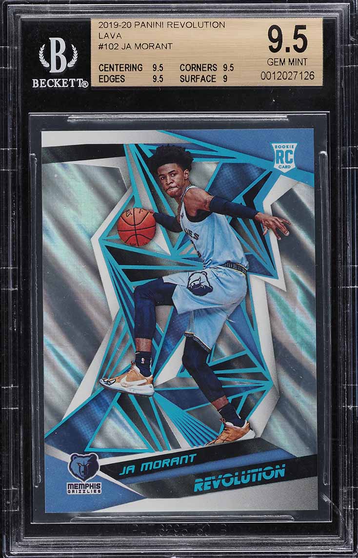 2019 Panini Revolution Lava Ja Morant ROOKIE /10 #102 BGS 9.5 GEM MINT
