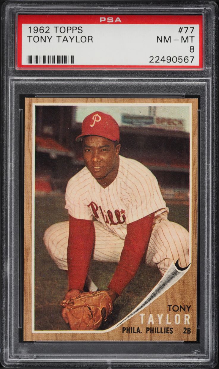 1962 Topps Tony Taylor #77 PSA 8 NM-MT