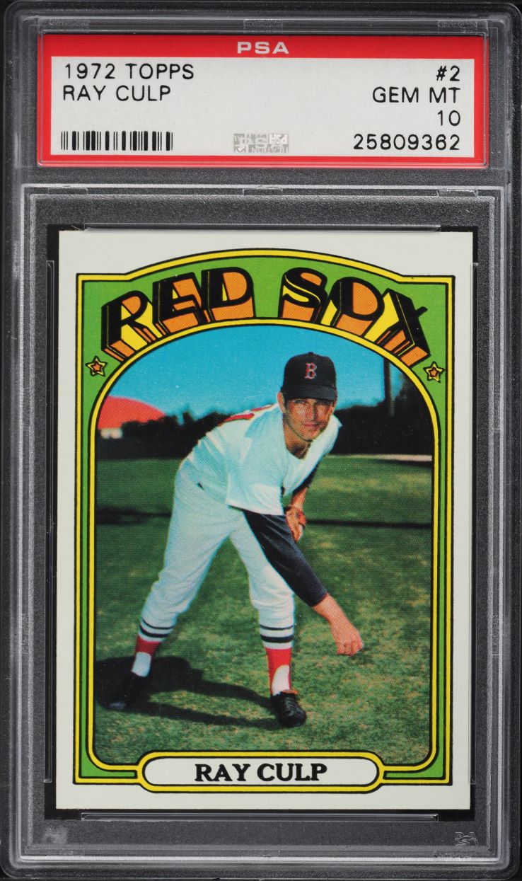 1972 Topps Ray Culp #2 PSA 10 GEM MINT
