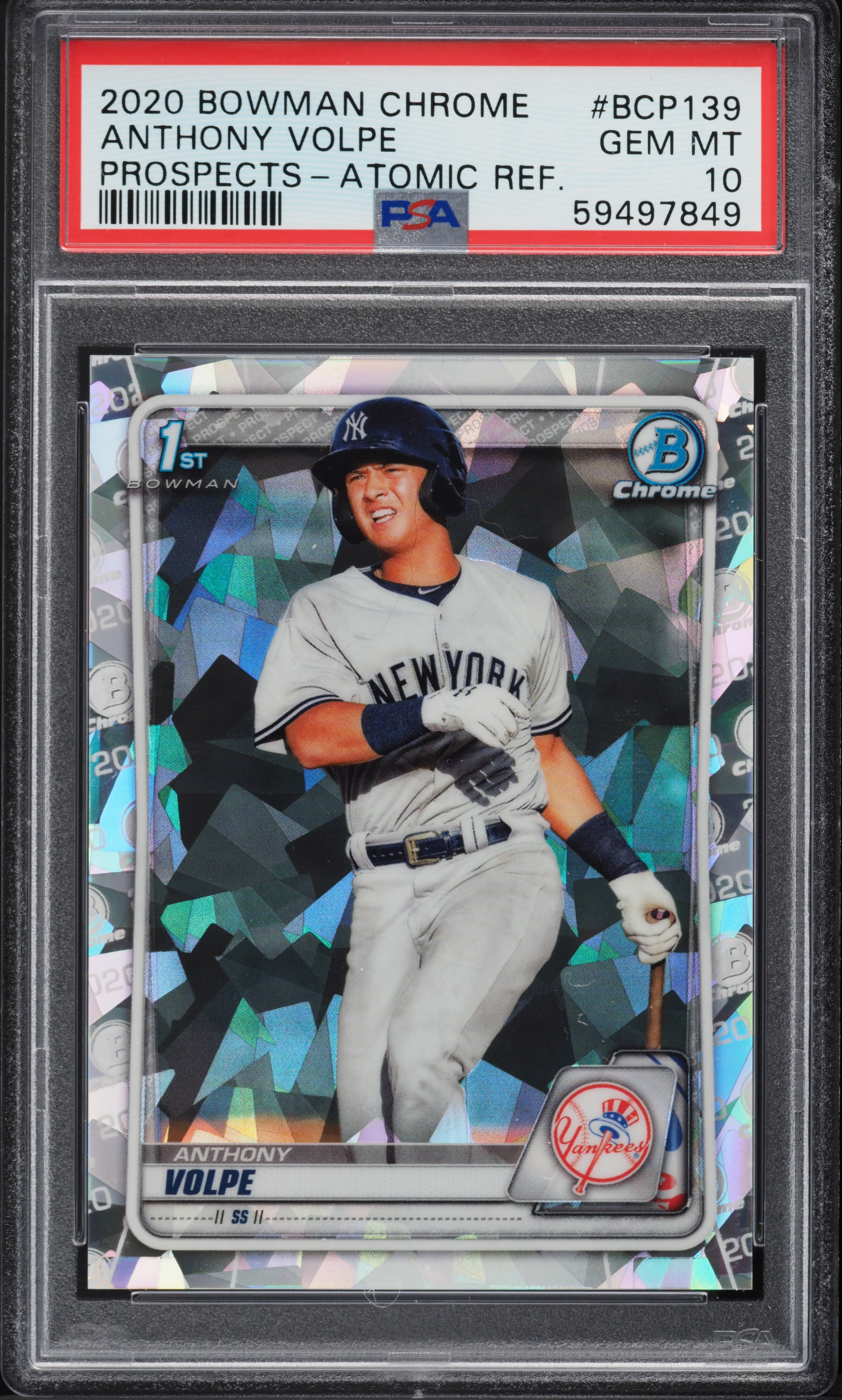 【SAPPHIRE】 ANTHONY VOLPE BOWMAN TOPPS 2020 BOWMAN CHROME SAPPHIRE ANTHONY VOLPE 1ST BOWMAN COLOR MATCH