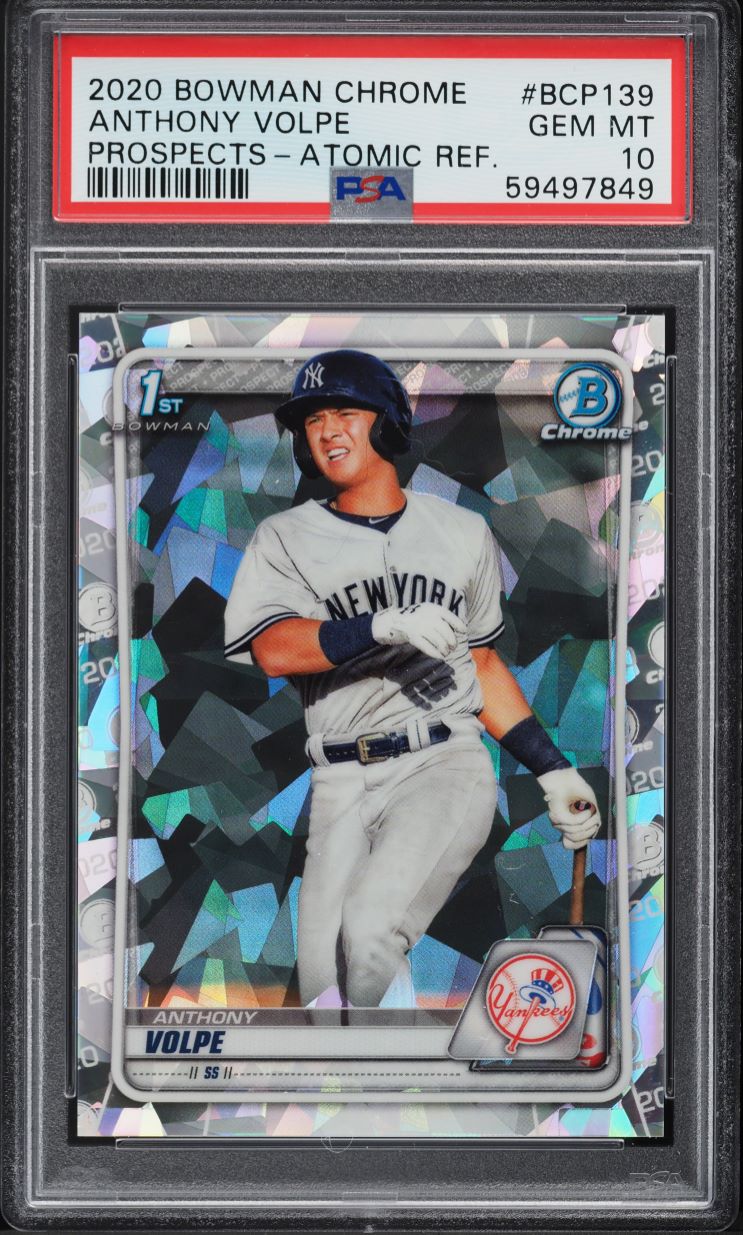 2020 Bowman Chrome Atomic Refractor Anthony Volpe ROOKIE #BCP139