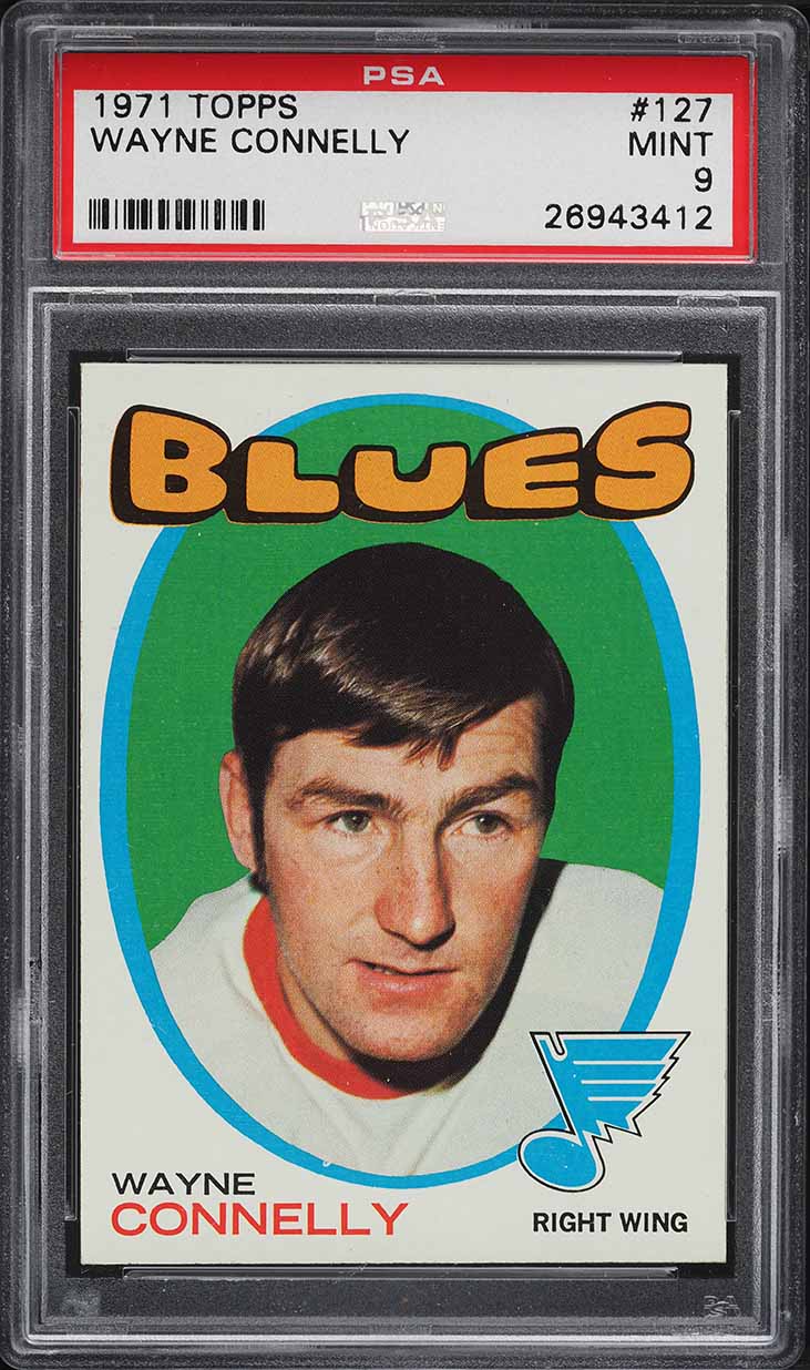 1971 Topps Hockey Wayne Connelly #127 PSA 9 MINT