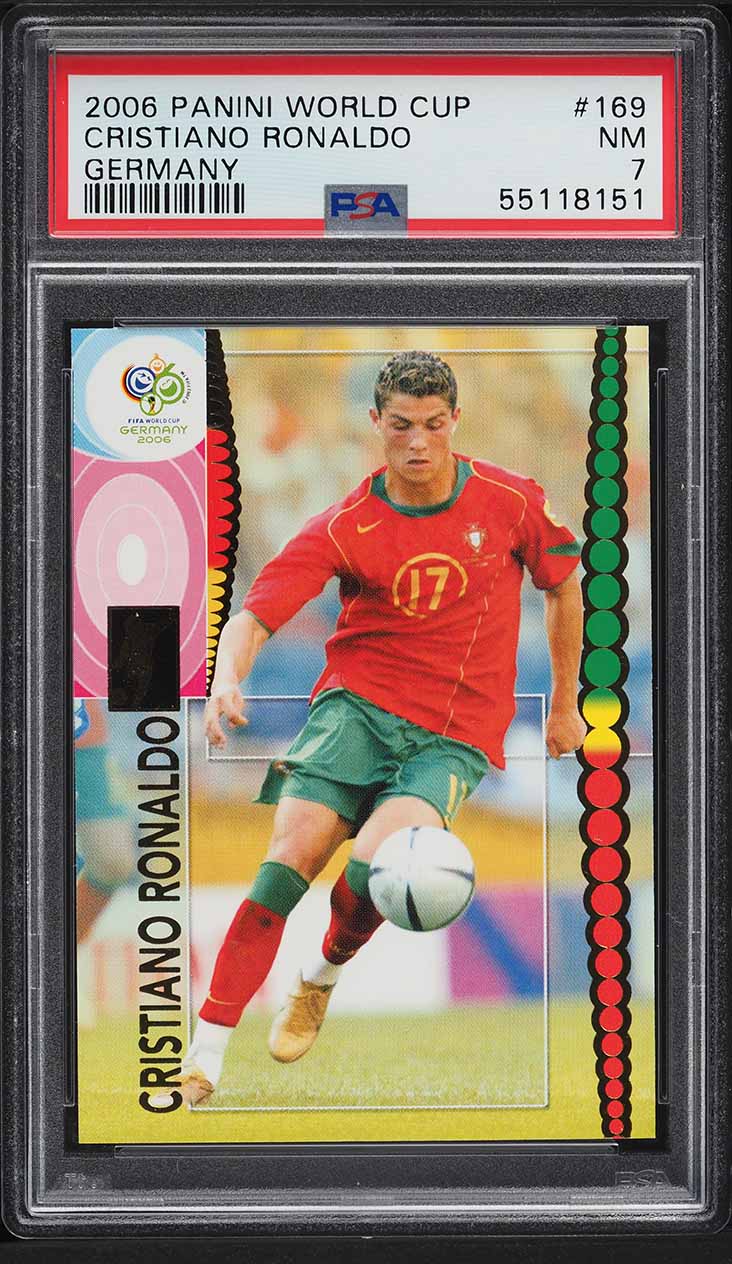 2006 WORLD CUP #169 クリスティアーノ・ロナウド PSA8 2006 Panini World Cup Germany Cristiano Ronaldo #169 PSA 8 NM-MT
