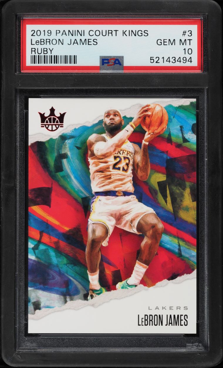 2019 Panini Court Kings Ruby LeBron James /149 #3 PSA 10 GEM MINT