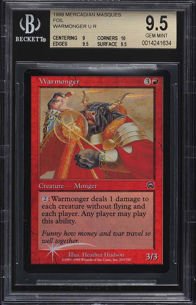 1999 Magic The Gathering Mercadian Masques Foil Snuff Out #162 CGC