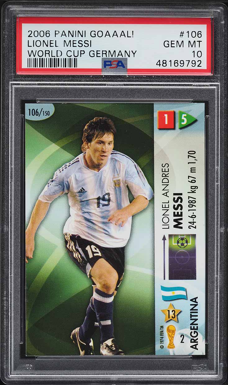 Panini 2006 World Cup  リオネル・メッシ  カード 激レア PANINI メッシ 2006年ドイツ大会 ルーキーカード！ Panini