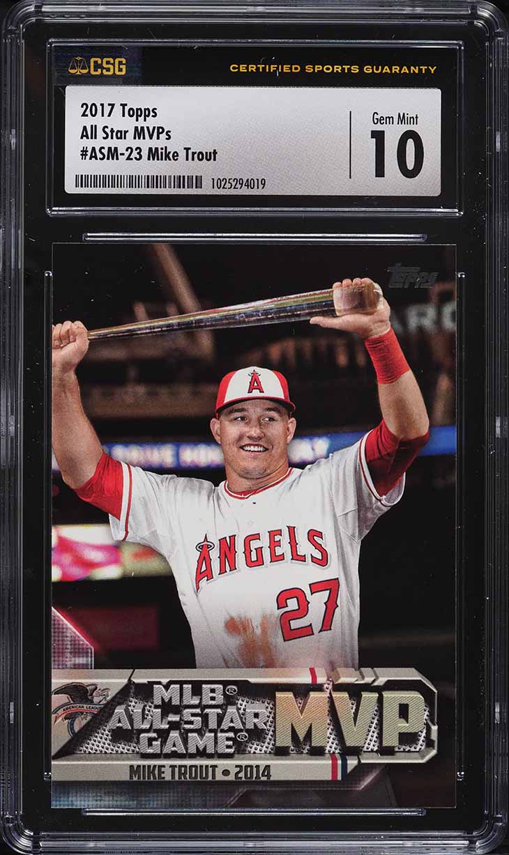 2017 Topps All Star MVPs Mike Trout #ASM-23 CSG 10 GEM MINT