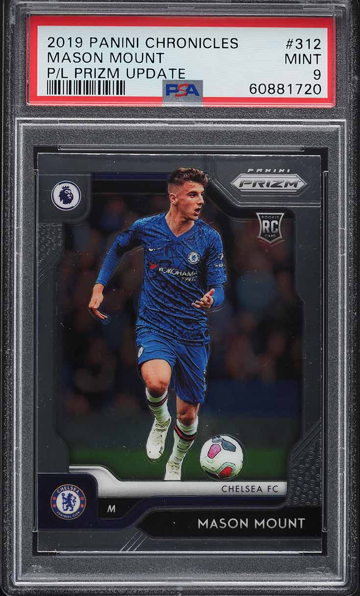 2019 Panini Chronicles Prizm Update Mason Mount ROOKIE #312 PSA 9 MINT