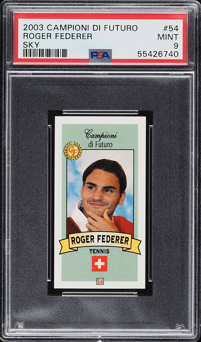 2003 Netpro Elite Tennis Roger Federer ROOKIE RC /2000 #3 PSA 9
