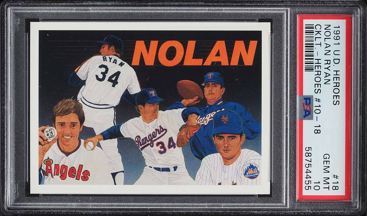 1991 Upper Deck Heroes Nolan Ryan #18 PSA 10 GEM MINT