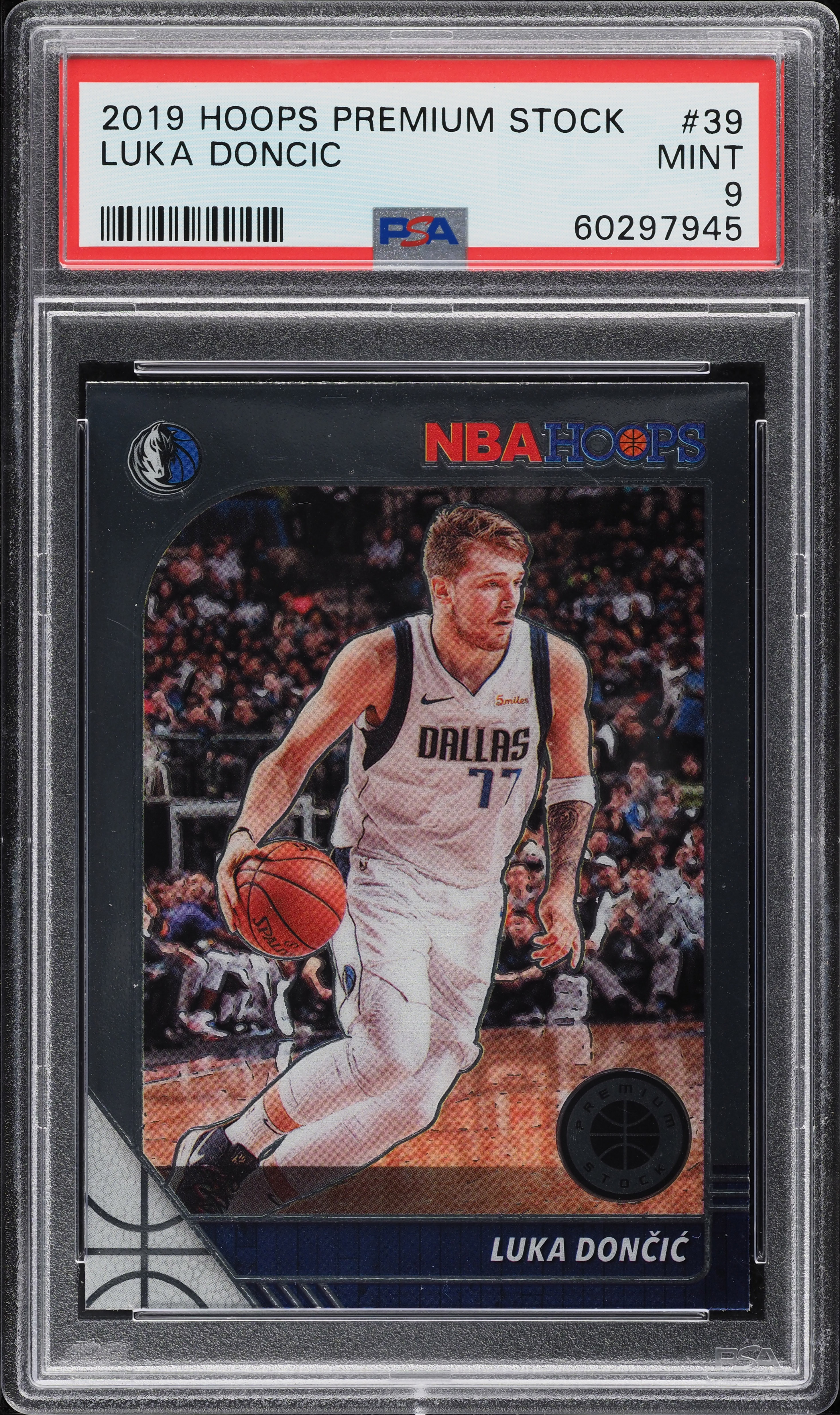 2019 Hoops Premium Stock Luka Doncic #39 PSA 9 MINT on Fanatics