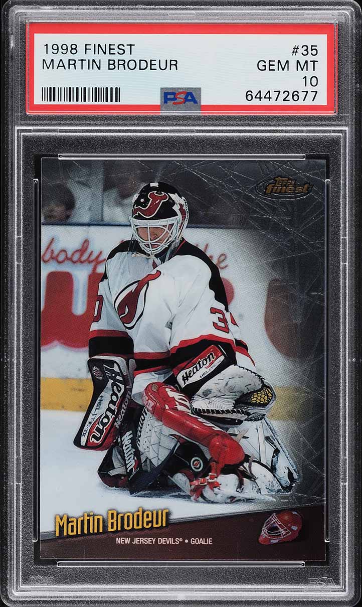 1998 Finest Hockey Martin Brodeur #35 PSA 10 GEM MINT