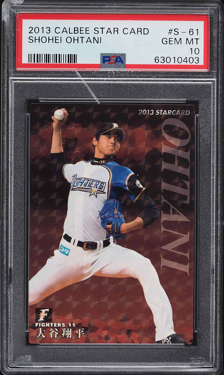 2013 Calbee Starcard Shohei Ohtani ROOKIE #S-61 PSA 10 GEM MINT