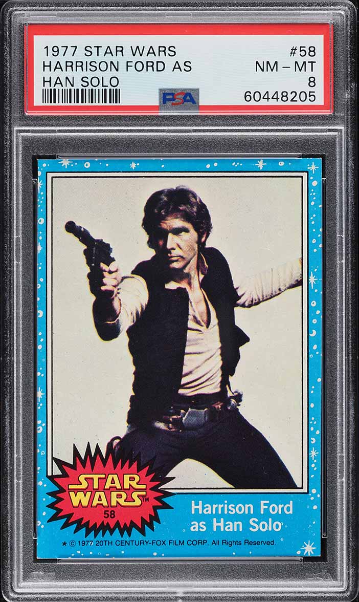 1977 Topps Star Wars Harrison Ford As Han Solo #58 PSA 8 NM-MT