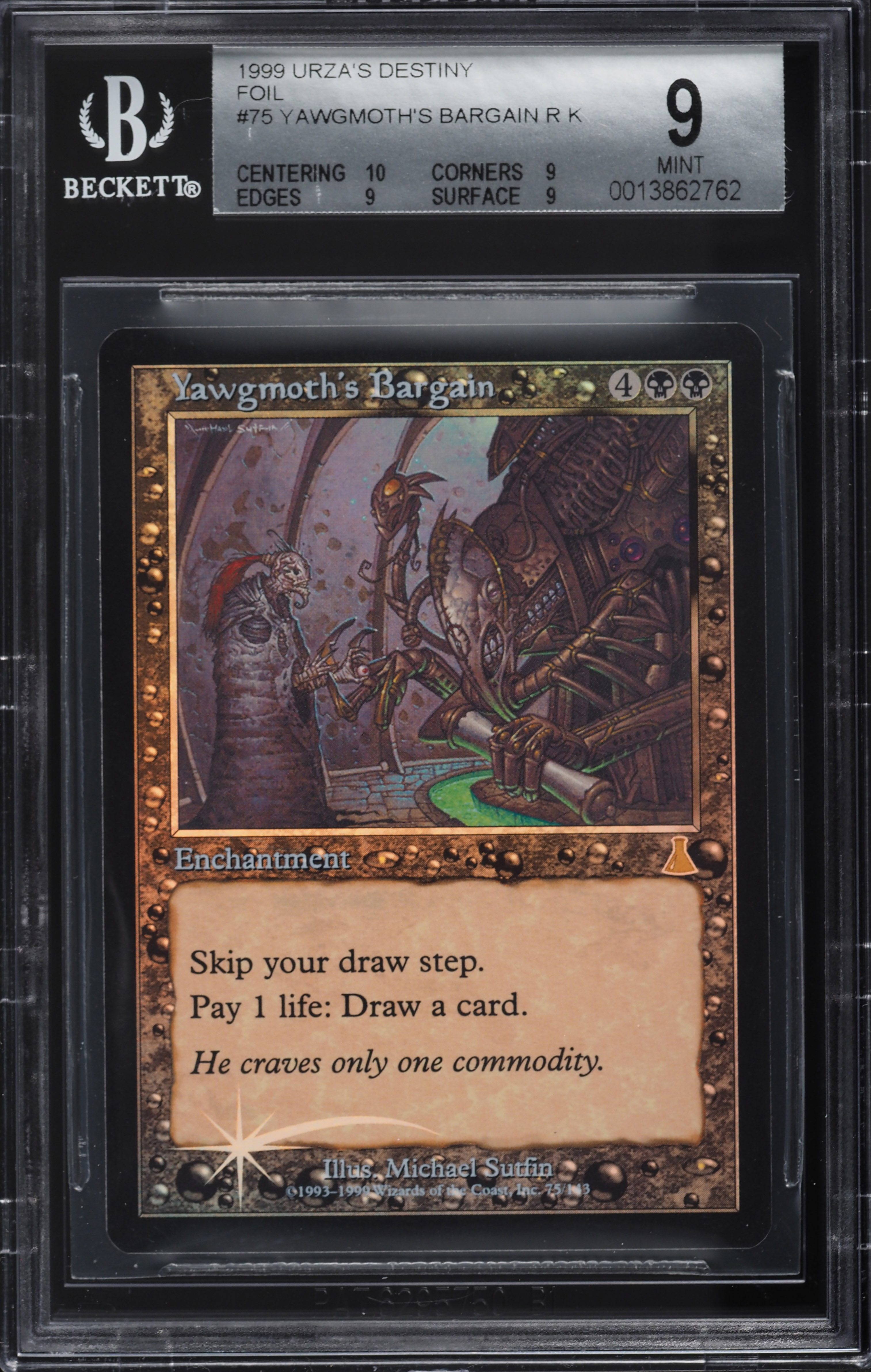 1999 Magic The Gathering MTG Urza's Destiny Foil Yawgmoth's