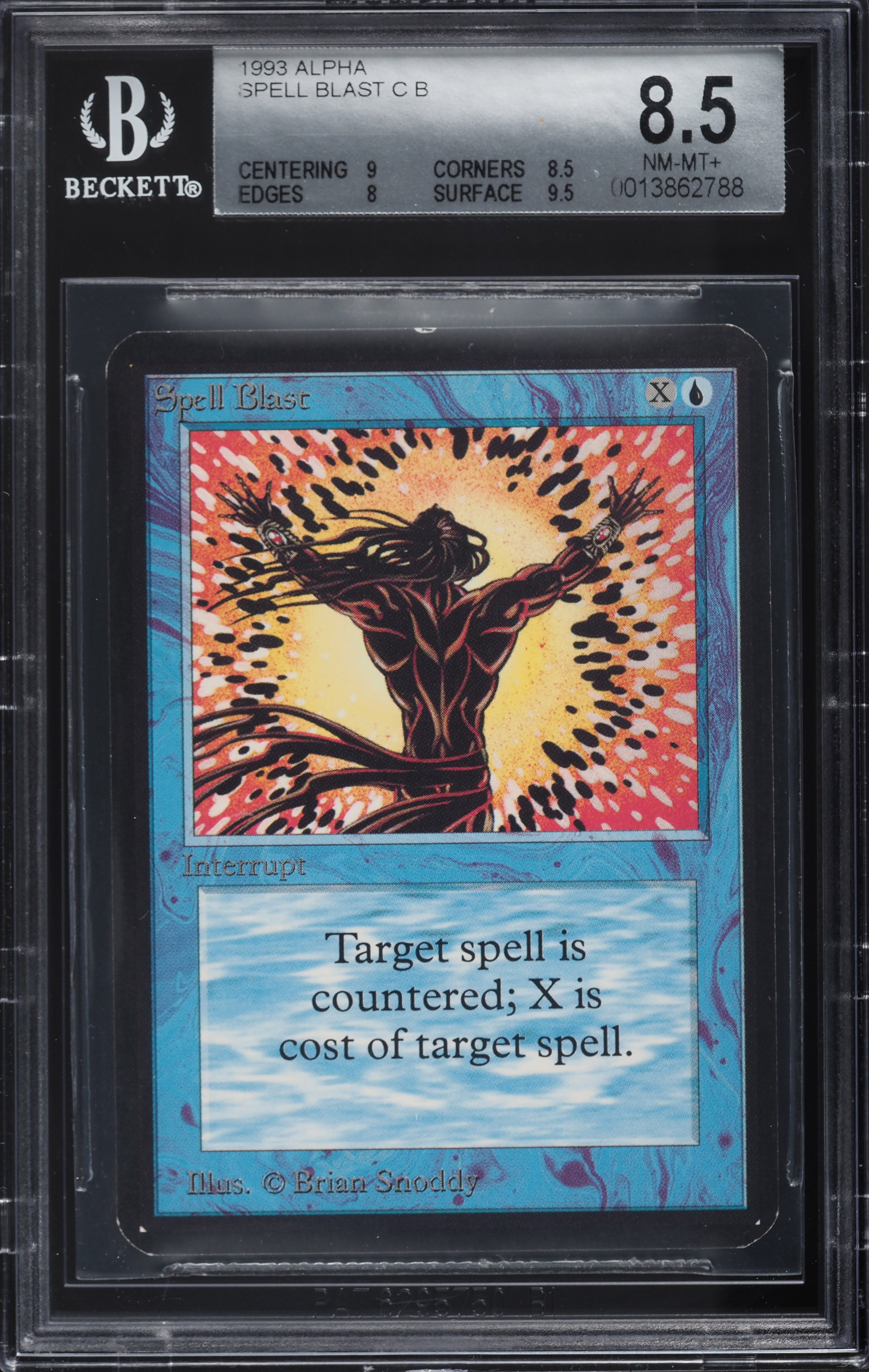 1993 Magic The Gathering MTG Alpha Spell Blast C B BGS 8.5 NM-MT+