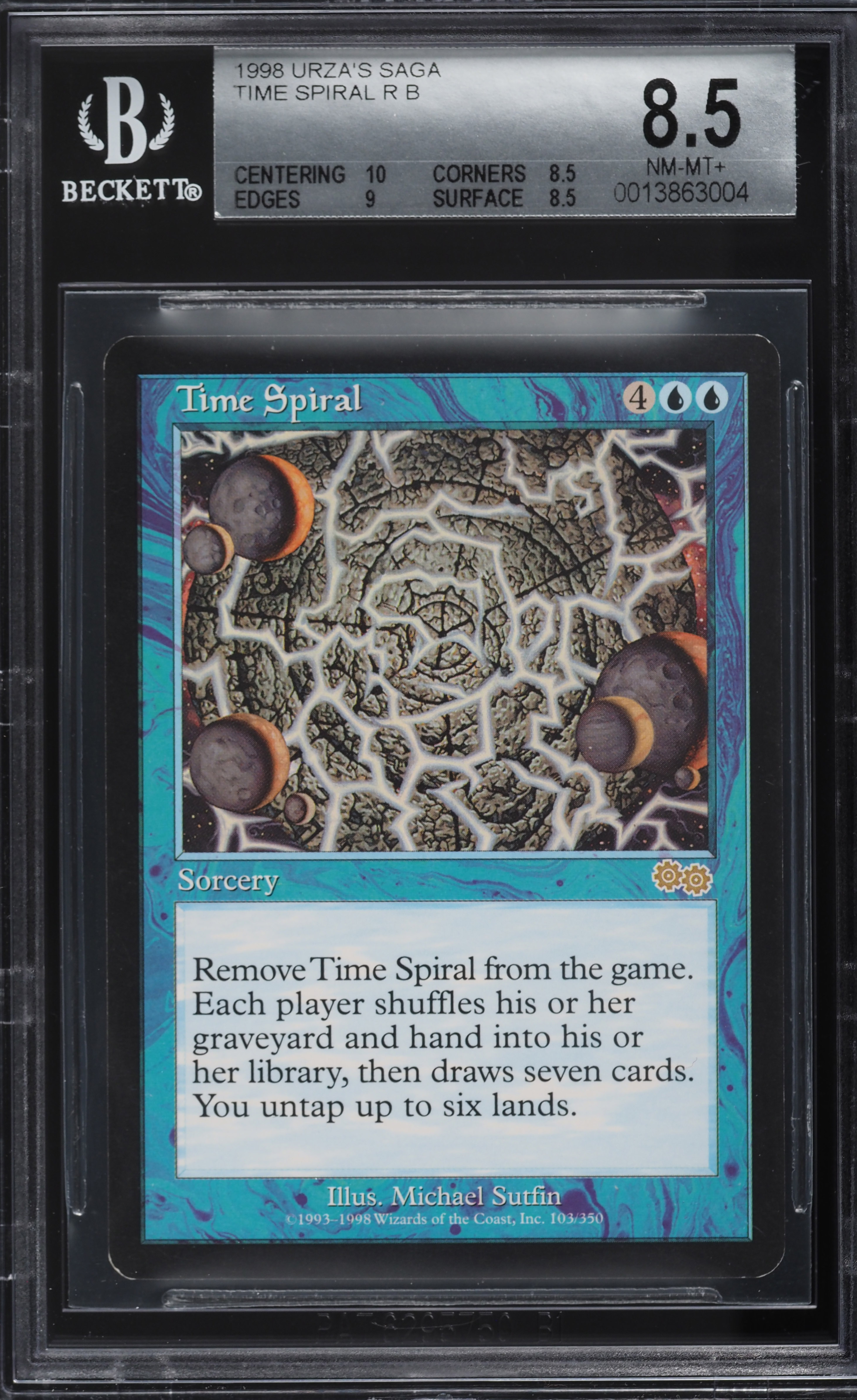 1998 Magic The Gathering MTG Urza's Saga Time Spiral R B #103 BGS