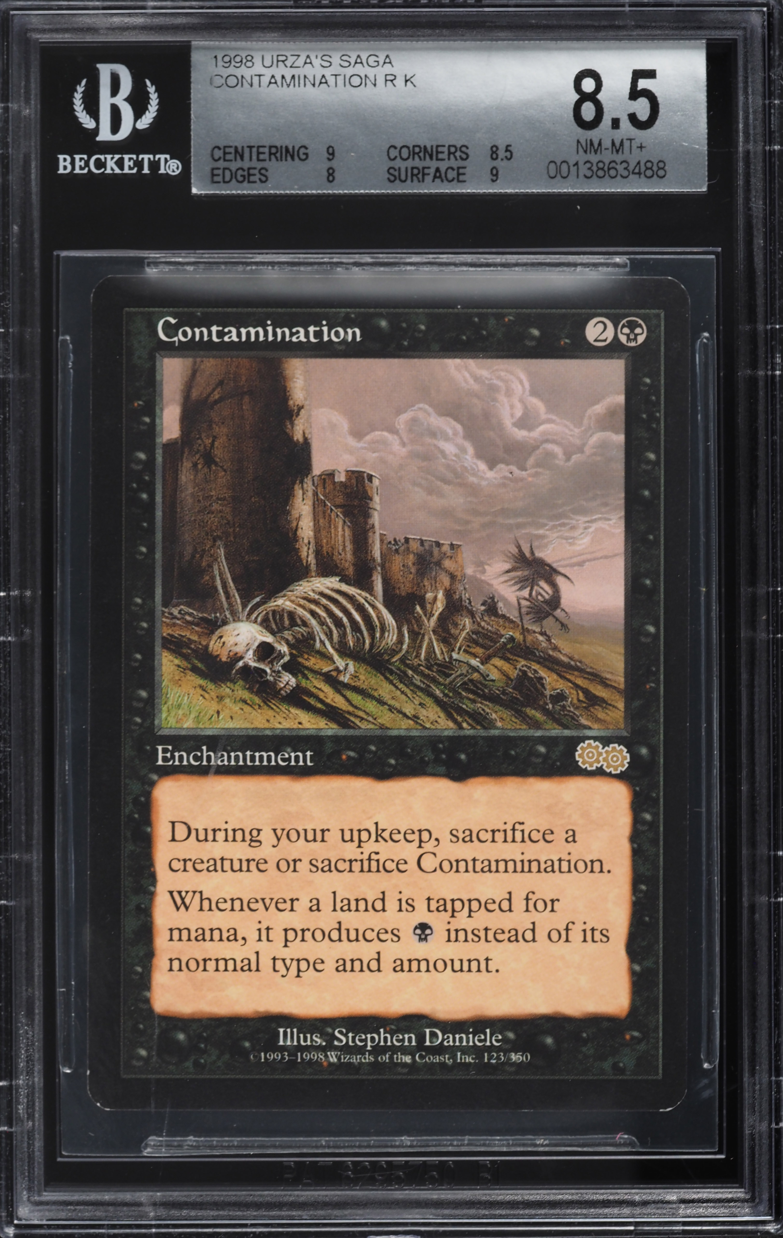 1998 Magic The Gathering MTG Urza's Saga Contamination R K #123