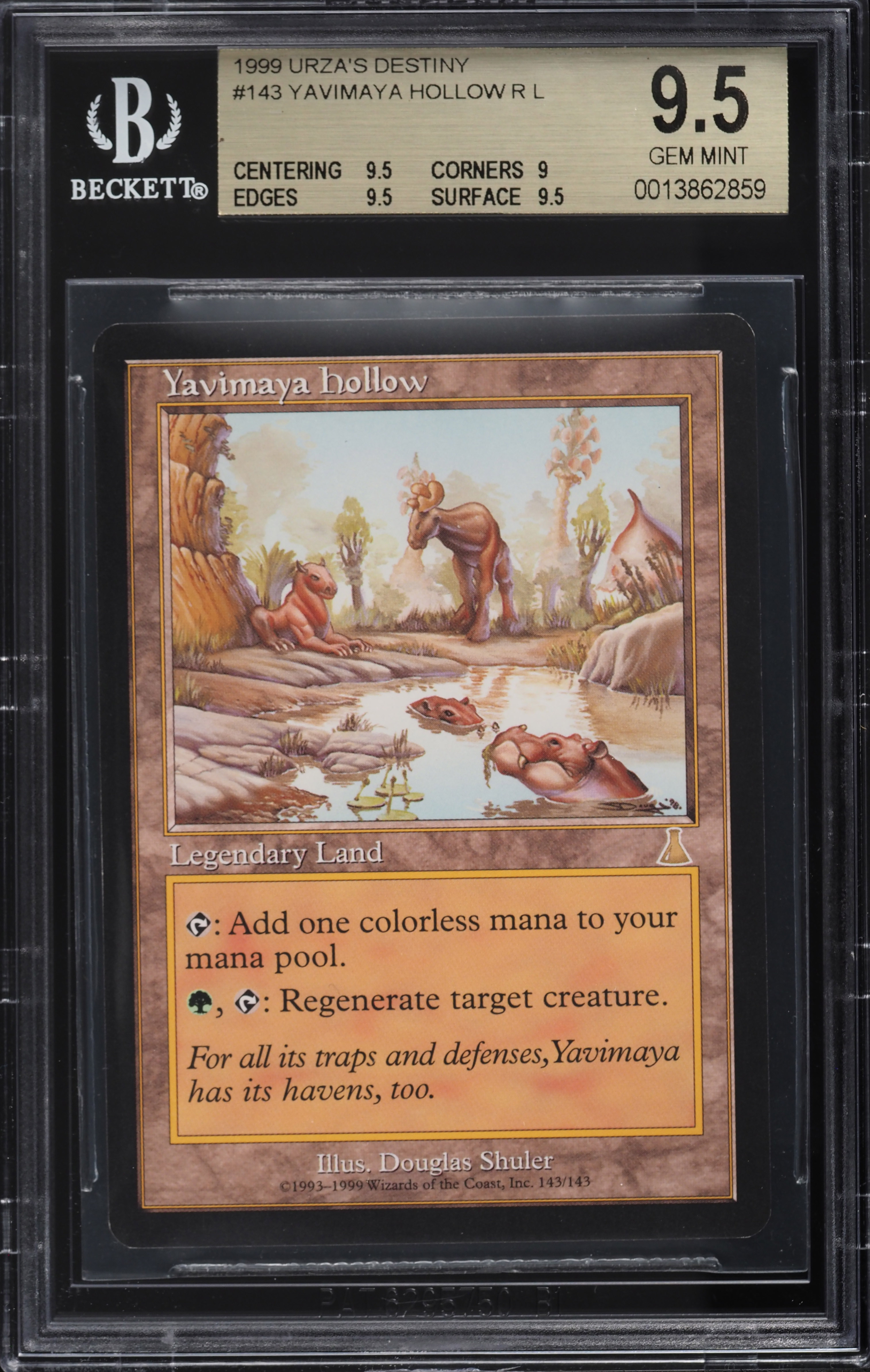 1999 Magic The Gathering MTG Urza's Destiny Yavimaya Hollow R L