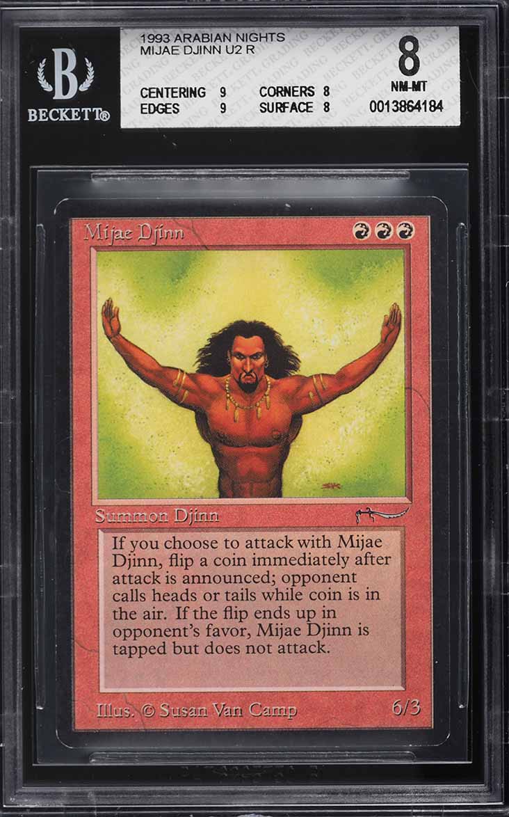 1993 Magic The Gathering MTG Arabian Nights Juzam Djinn PSA 9 MINT