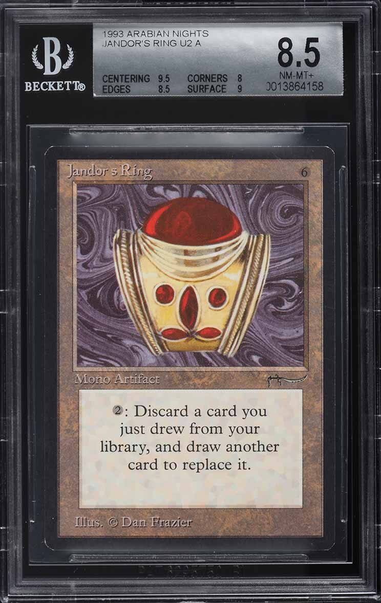 1993 Magic The Gathering MTG Arabian Nights Ring Of Ma'ruf PSA 9