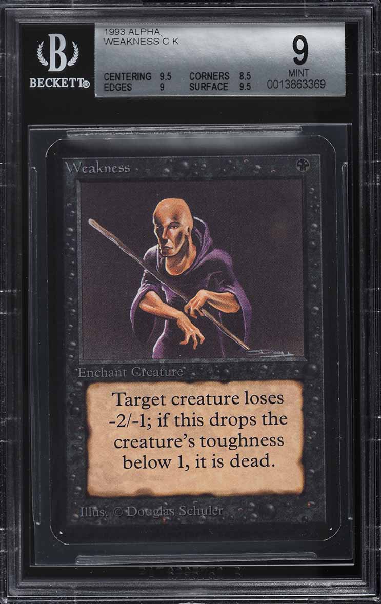 Magic the Gathering [010] FOURTH EDITION Single Card - 361/378 : Weakness