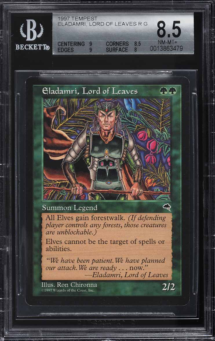 1997 Magic The Gathering MTG Tempest Eladamri, Lord Of Leaves R G