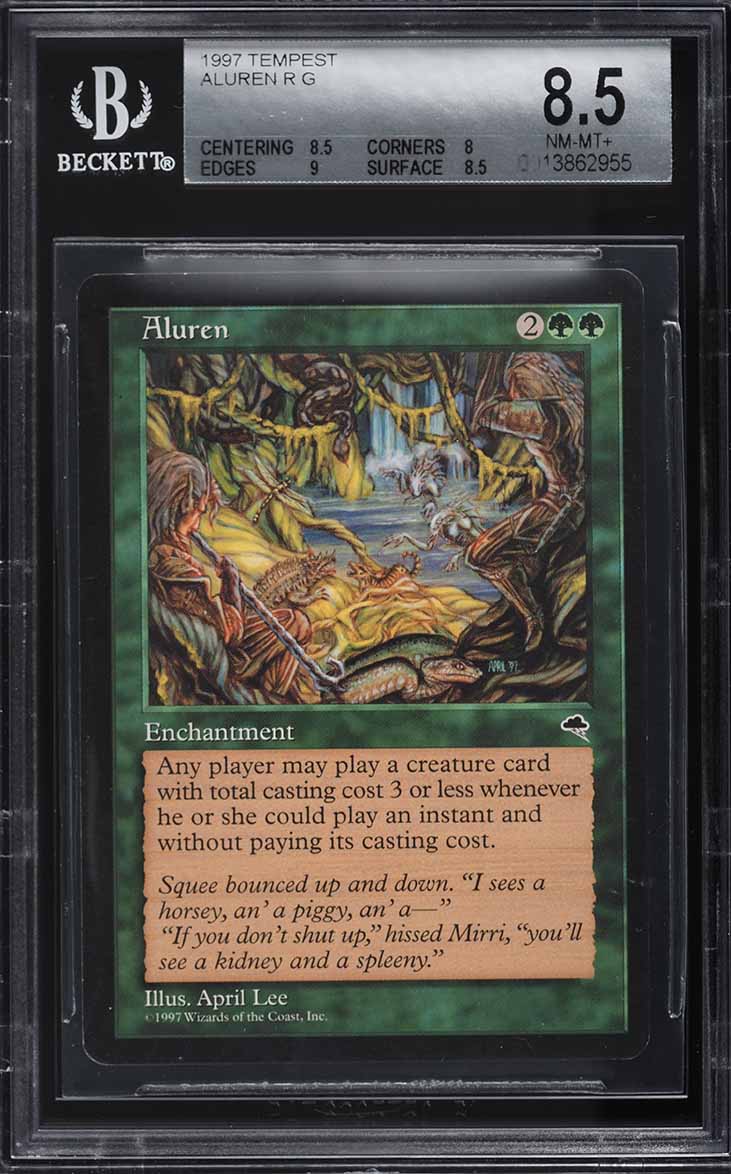 1997 Magic The Gathering MTG Tempest Earthcraft R G BGS 8 NM-MT on