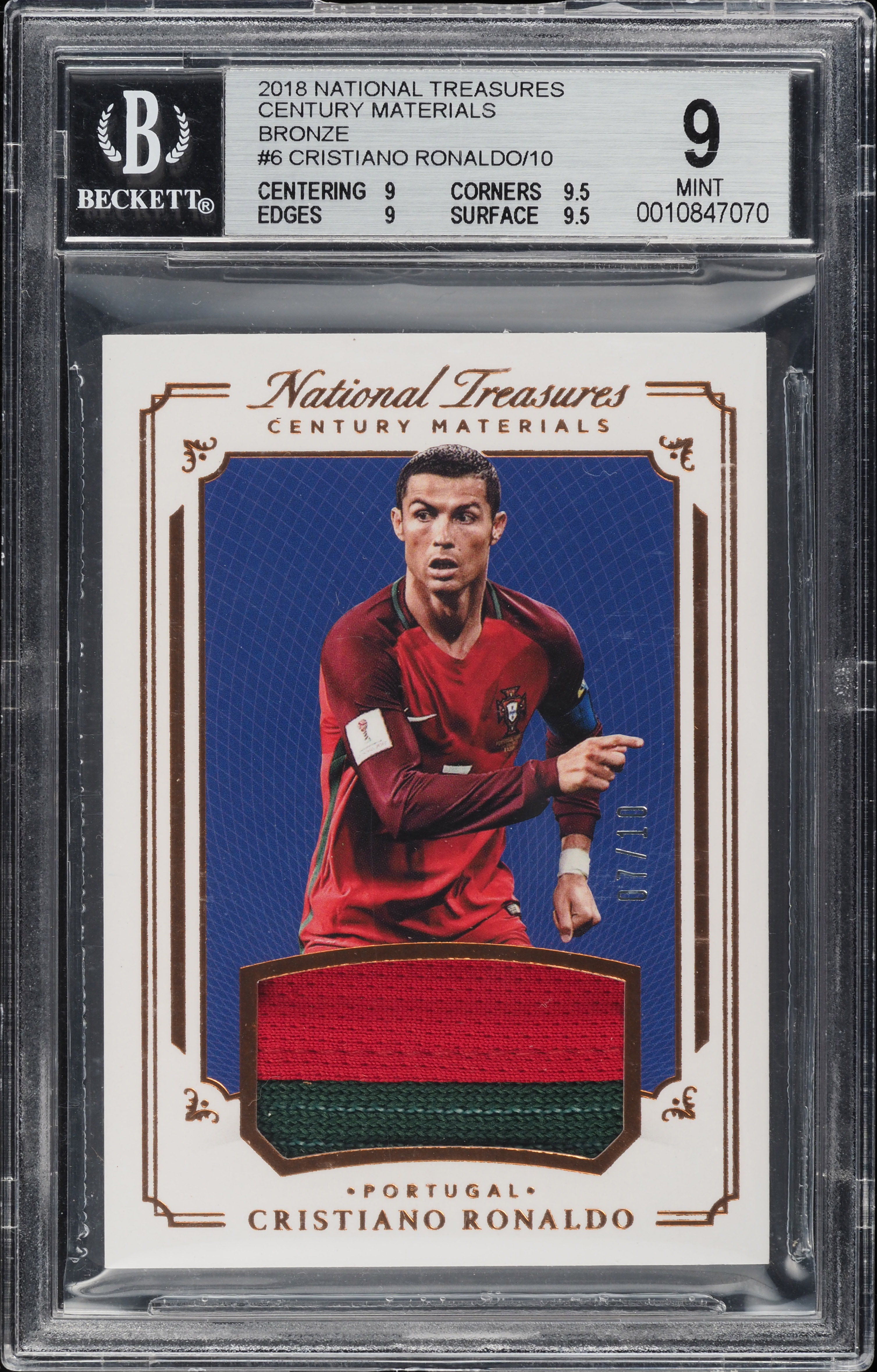 2018 National Treasures Century Bronze Cristiano Ronaldo PATCH JSY