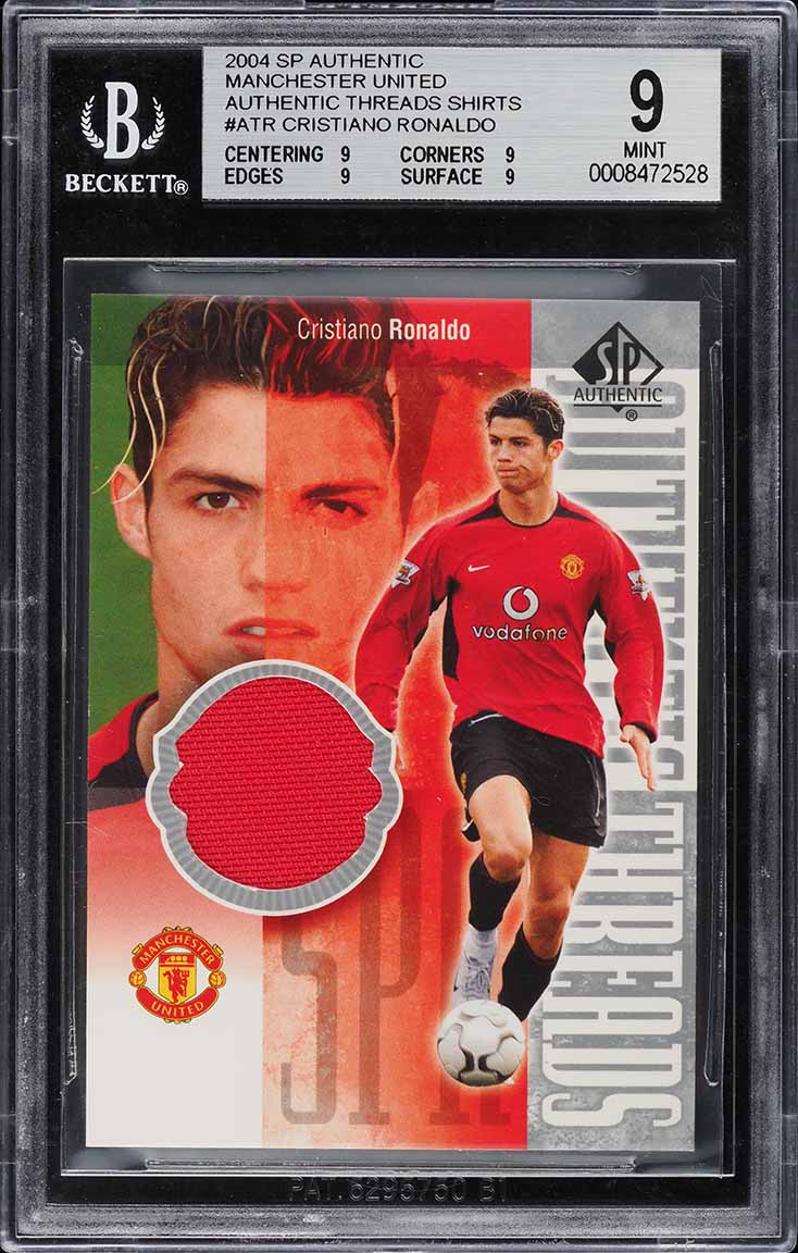 2004 SP Authentic Manchester United Threads Cristiano Ronaldo