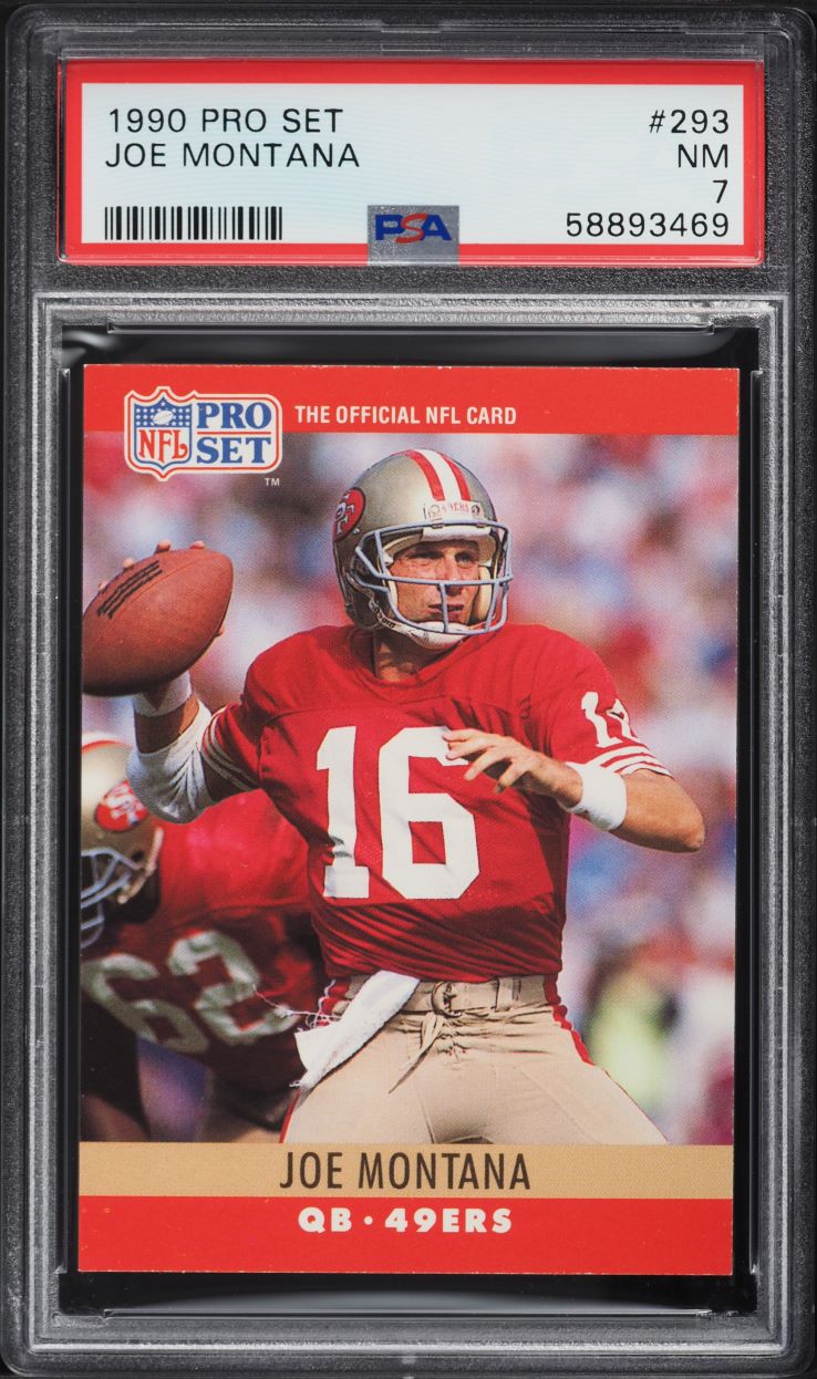 1990 Pro Set Football Joe Montana #293 PSA 7 NRMT