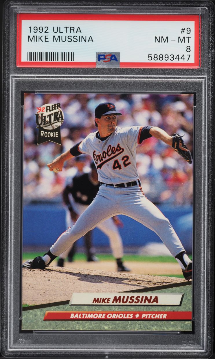 1992 Ultra Mike Mussina ROOKIE #9 PSA 8 NM-MT
