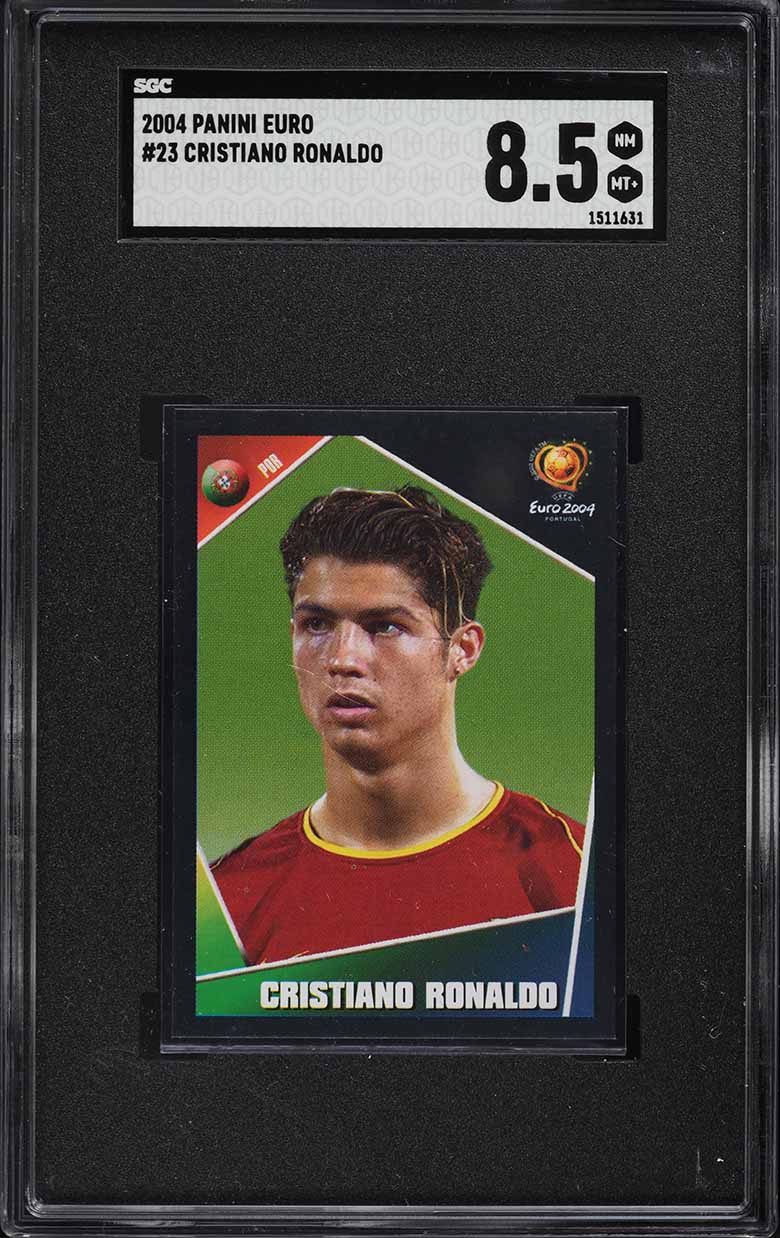 2004 Panini UEFA Euro Cristiano Ronaldo #23 PSA 9 MINT on Fanatics