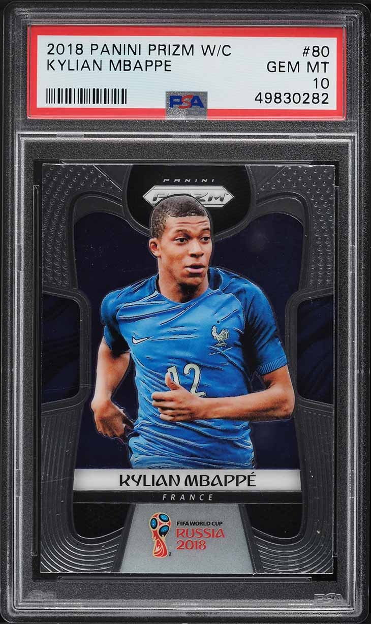 2018 Prizm World Cup Kylian Mbappe Base #80 PSA 10 | Card Ladder