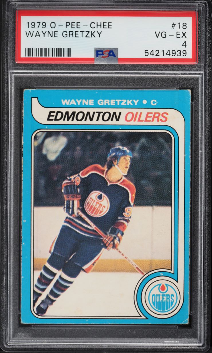 1979 O-Pee-Chee Hockey Wayne Gretzky ROOKIE #18 PSA 4 VGEX