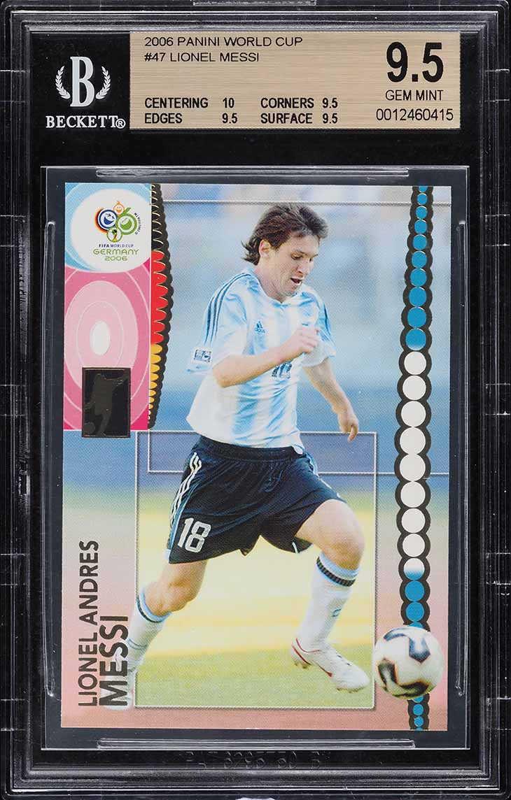 2006 Panini World Cup Germany Lionel Messi #47 BGS 9.5 GEM MINT on