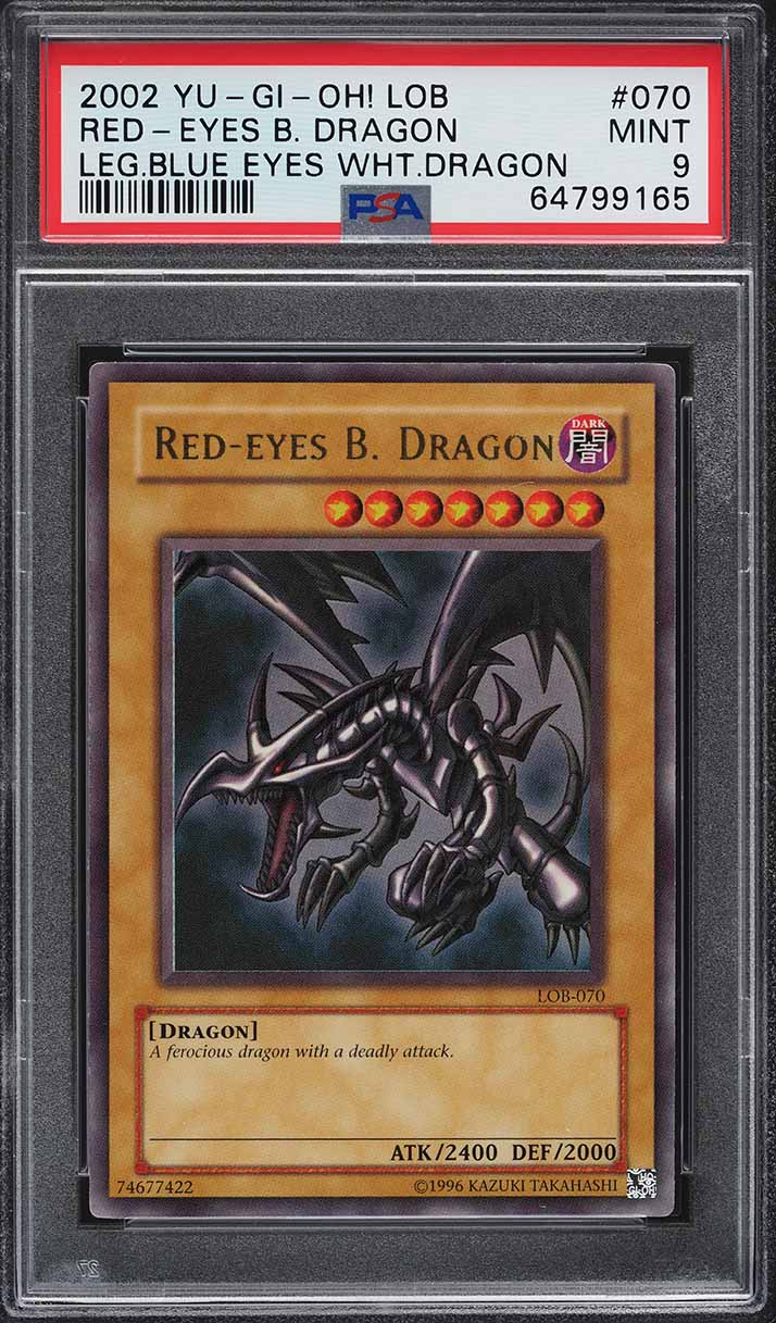 2002 Yu-Gi-Oh! Legend Of Blue-Eyes Red-Eyes Black Dragon #LOB-070