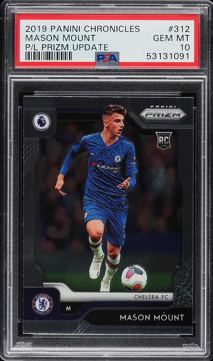 2019 Panini Chronicles Prizm Update Mason Mount ROOKIE #312 PSA 10